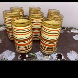 Anchor Hocking Vibrant Striped Glass Tumblers